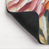 Cone-Blume Impasto-Malerei Mousepad (Ecke)