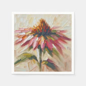 Cone-Blume Impasto-Malerei Serviette (Vorderseite)