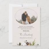 Cone Branches Weihnachts-Foto-Weihnachtskarte Einladung (Rückseite)