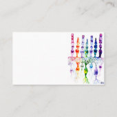 Cone cells rod cells and bipolar neurons of retina visitenkarte (Rückseite)