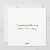 Cone Foto Feiertagskarte (Rückseite)