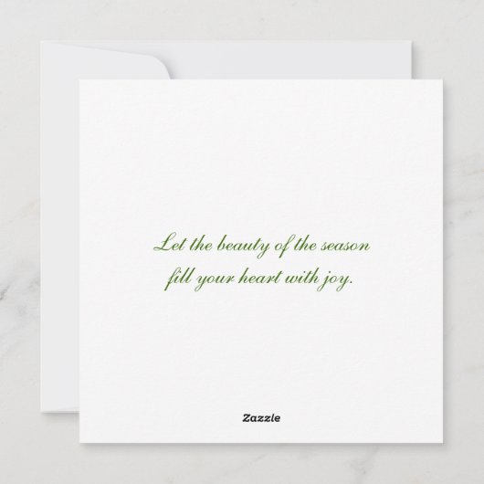 Cone Foto Feiertagskarte (Rückseite)