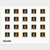 CONE HAT 1a Runder Aufkleber (Blatt)