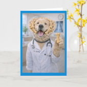 Cone of Bones Trreats Get Well COB-1 Karte (Gelbe Blume)