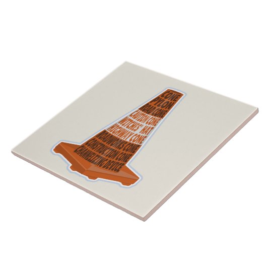 Cone Orange Tarafcone Fliese (Seite)