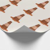Cone Orange Tarafcone Geschenkpapier (Ecke)