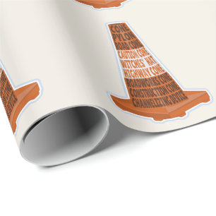 Cone Orange Tarafcone Geschenkpapier
