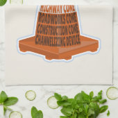 Cone Orange Tarafcone Geschirrtuch (Gefaltet)