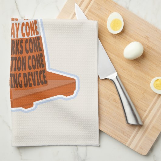 Cone Orange Tarafcone Geschirrtuch (Viertel Falte)