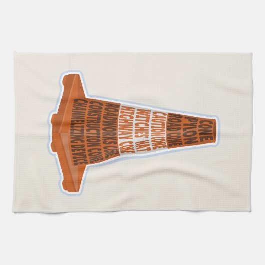 Cone Orange Tarafcone Geschirrtuch (Horizontal)