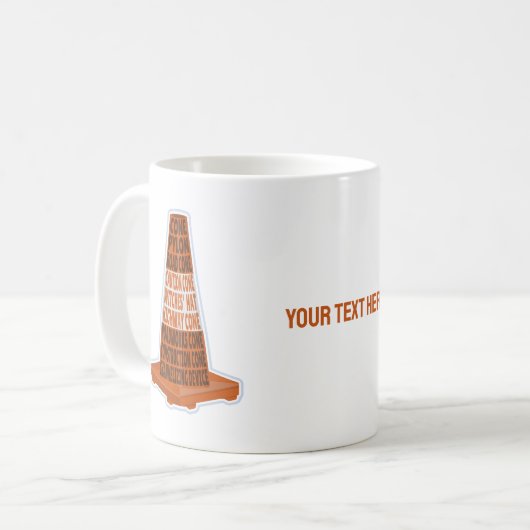 Cone Orange Tarafcone Kaffeetasse (Vorderseite Links)