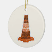 Cone Orange Tarafcone Keramik Ornament (Links)