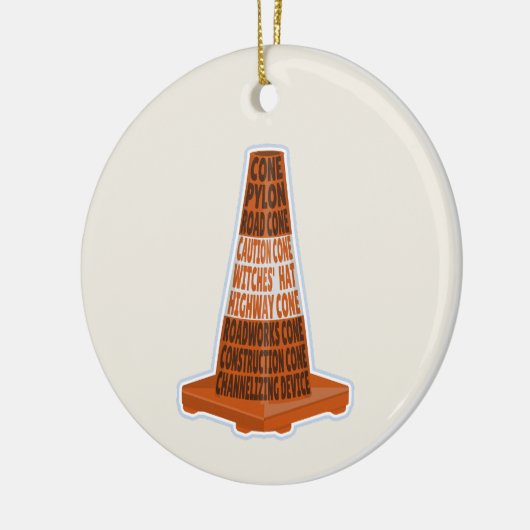 Cone Orange Tarafcone Keramik Ornament (Links)
