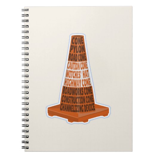 Cone Orange Tarafcone Notizblock (Vorderseite)
