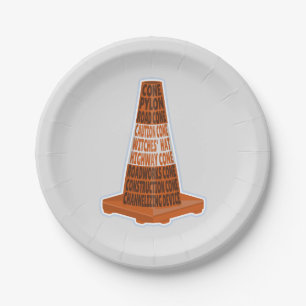 Cone Orange Tarafcone Pappteller