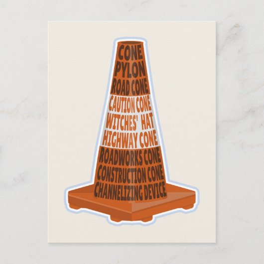 Cone Orange Tarafcone Postkarte (Vorderseite)