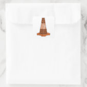 Cone Orange Tarafcone Quadratischer Aufkleber (Tasche)