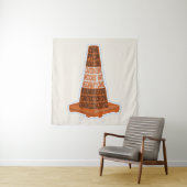 Cone Orange Tarafcone Wandteppich (Beispiel)