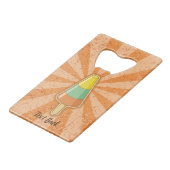 Cone Shaped Sorbet Stick Geldbeutel Flaschenöffner (Rückseite Schrägansicht)