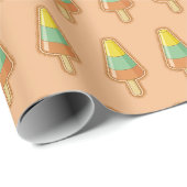 Cone Shaped Sorbet Stick Geschenkpapier (Rolleneckpunkt)