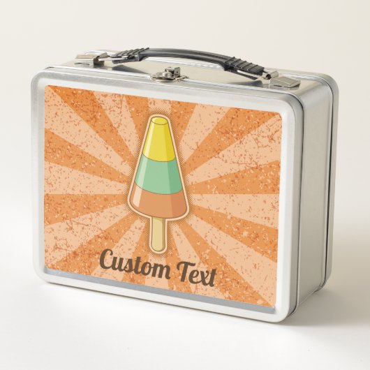 Cone Shaped Sorbet Stick Metal Lunch Box (Vorderseite)
