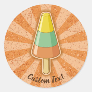 Cone Shaped Sorbet Stick Runder Aufkleber