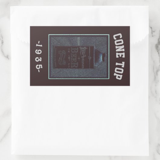 Cone Top 1935 Rechteckiger Aufkleber (Tasche)