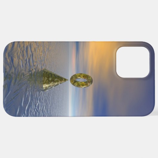 Cone Torus iPhone Case Hülle (Hinten horizontal)