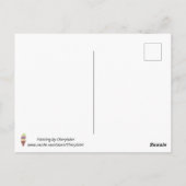 Cone vier Geschmacksrichtungen für benutzerdefinie Postkarte (Rückseite)