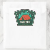 Conecuh National Forest Camping Rechteckiger Aufkleber (Tasche)
