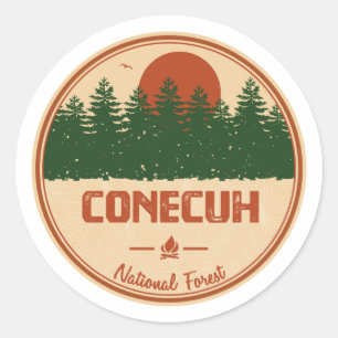 Conecuh National Forest Runder Aufkleber