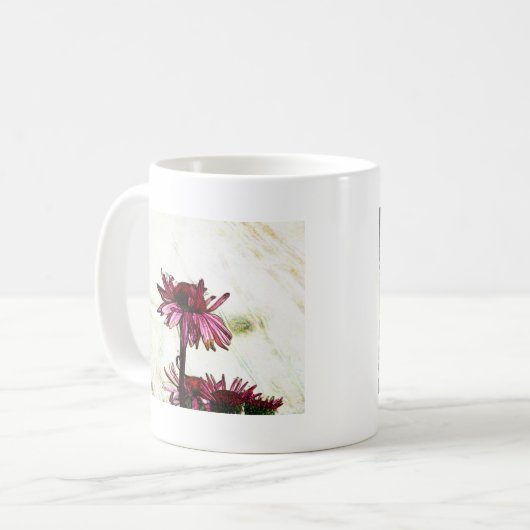 Coneflower Art Kaffeetasse (Vorderseite Links)