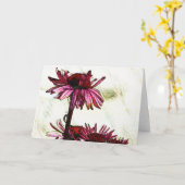 Coneflower Art Karte (Gelbe Blume)