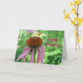 Coneflower Birthday Card Karte (Gelbe Blume)