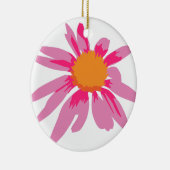 CONEFLOWER BLOSSOM [2 hellrosa] Keramik Ornament (Rechts)