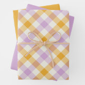 Coneflower Gingham Geschenkpapier Set (Beispiel)