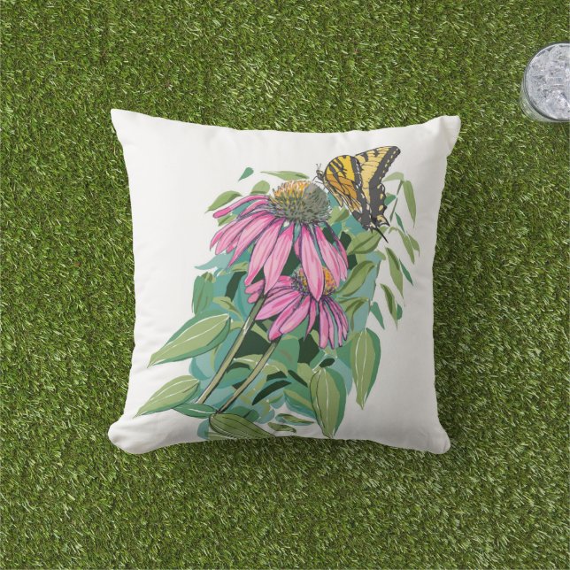Coneflower Outdoor pillow Kissen (Golfball-Marker)