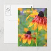 Coneflower Postcard Postkarte (Vorne/Hinten)