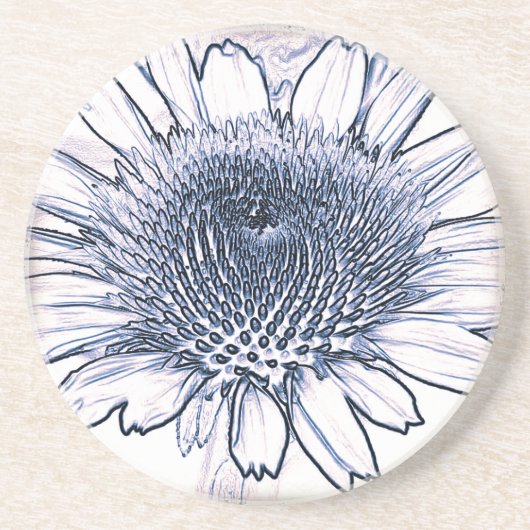 Coneflower Sketch Untersetzer (Vorne)