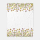 Coneflowers Floral Botanical Art Watercolor Medium Fleecedecke (Vorderseite)