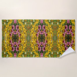 Coneflowers, Schwarzes mit Augen Susans, Echinacea Strandtuch