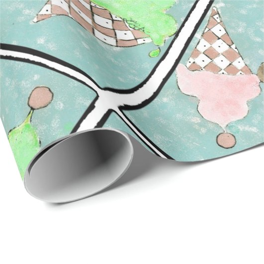 Conehead Himmels-Eiscreme-Packpapier! Geschenkpapier (Rolleneckpunkt)