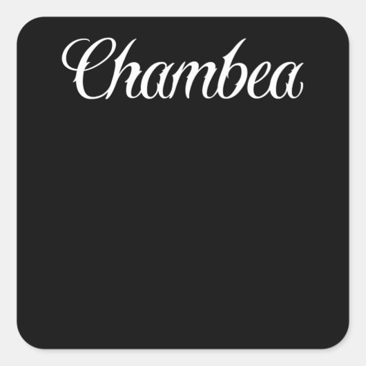 Conejo Chambea Haselsojen-Eichenfalle Quadratischer Aufkleber (Vorderseite)