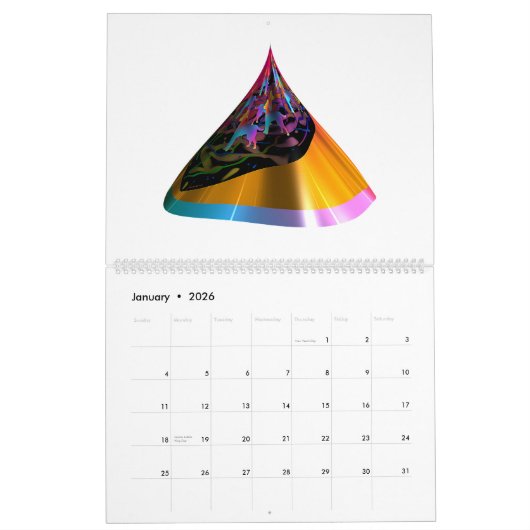 Cones und Pyramids Kalender (Jan 2026)