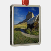 Conestoga Lastwagen an Scottsbluff Ornament Aus Metall (Rechts)