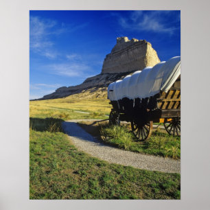 Conestoga Lastwagen an Scottsbluff Poster