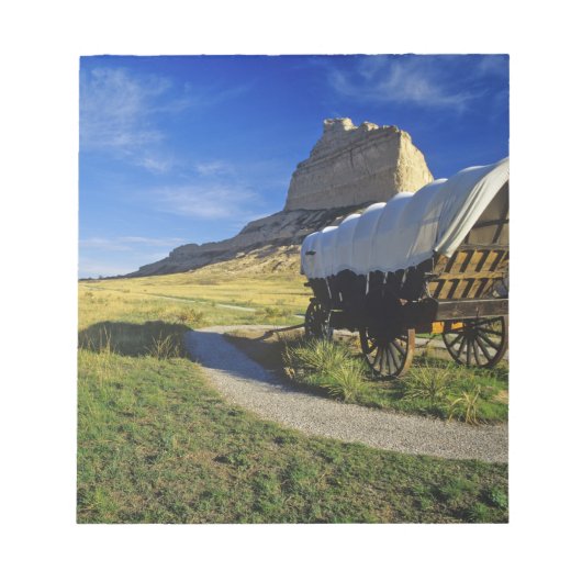 Conestoga Waggon bei Scottsbluff National Notizblock (Vorderseite)