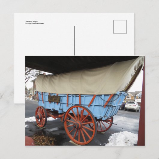 Conestoga Wagon Postkarte (Vorne/Hinten)