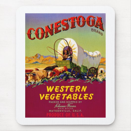 Conestoga Western Gemüse Mousepad (Vorne)