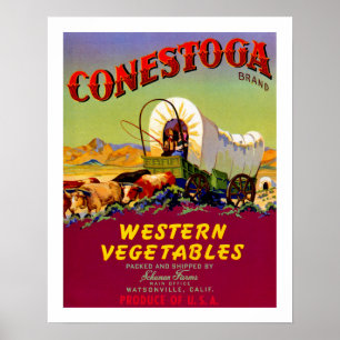 Conestoga Western Gemüse Poster